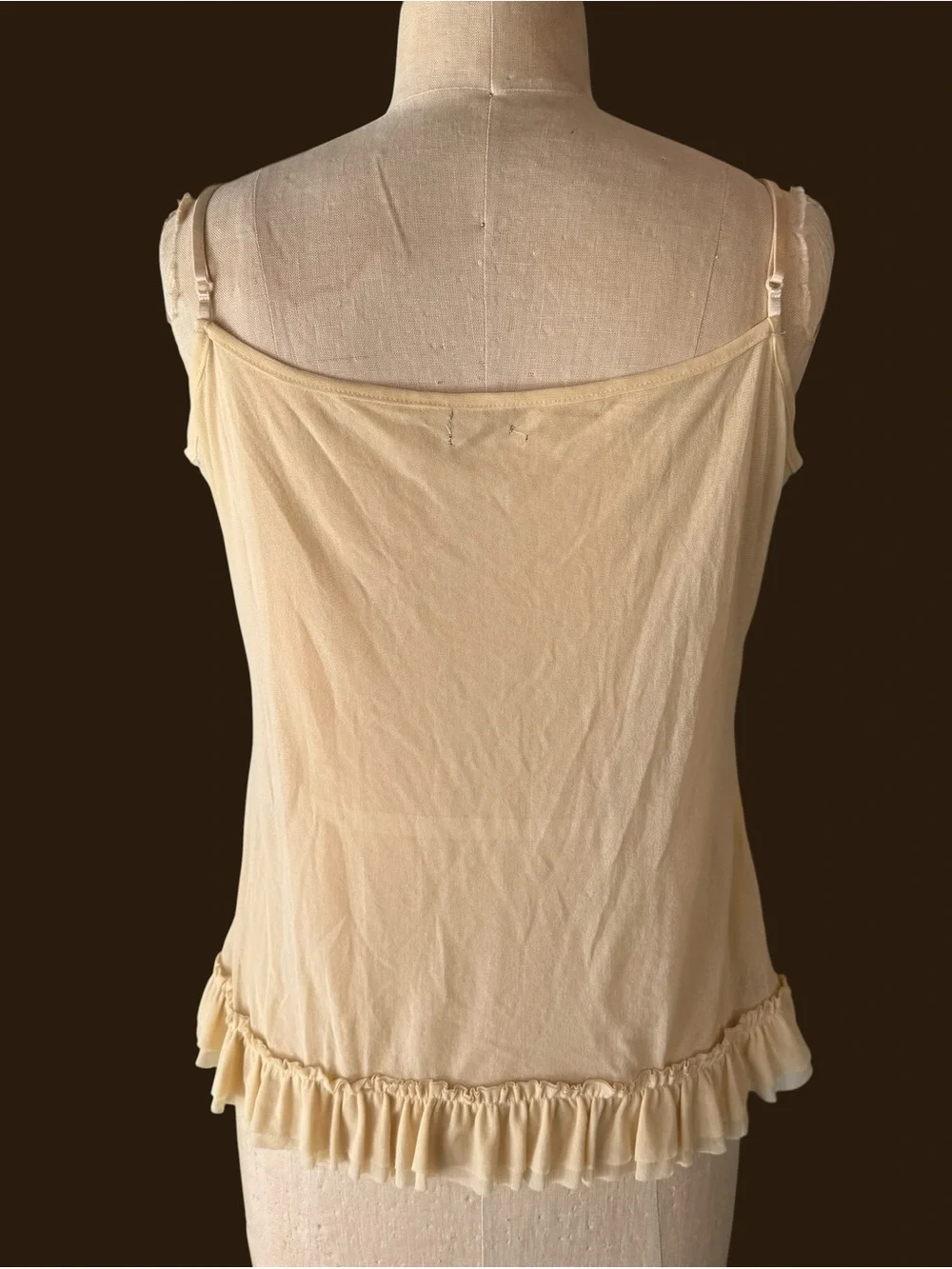 Vintage 90s Romantic Edwardian Cream Lace Cami and Cardigan Set of Two - Picture 4 of 8